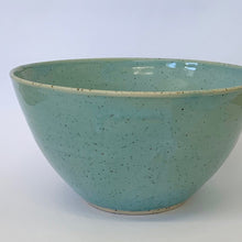Load image into Gallery viewer, Larger Bowl. Robin-egg blue light speckle