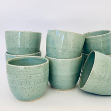 Load image into Gallery viewer, Tumbler: Speckled Robin-egg blue.