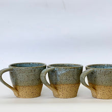 Load image into Gallery viewer, Green-blue speckled tulip cups.