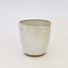 Load image into Gallery viewer, White speckled tumbler.