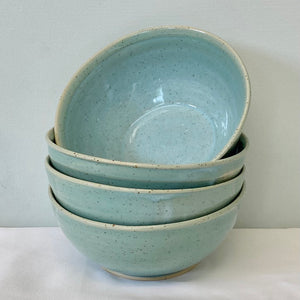 004. Robin egg blue soup/cereal bowls