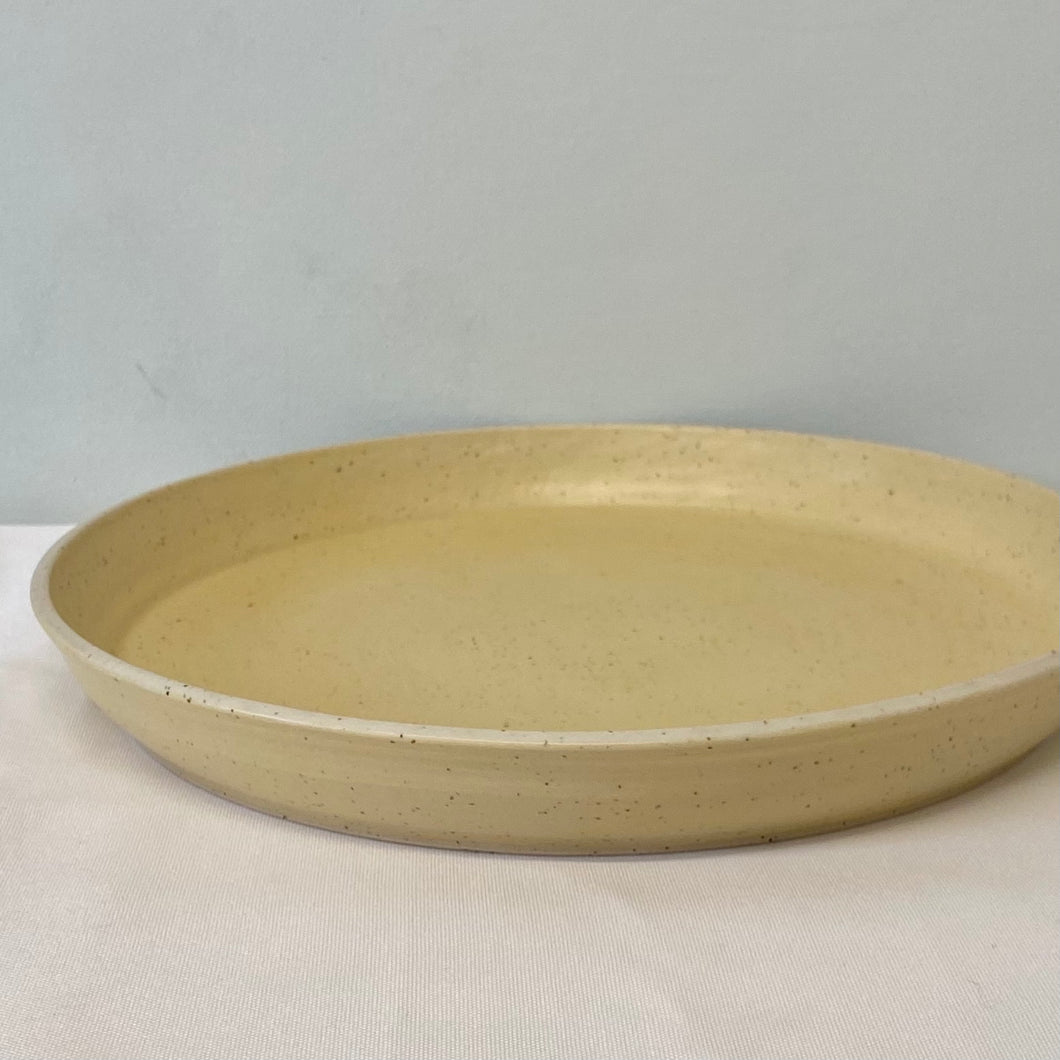001. Butter Yellow platter. One only