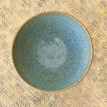 Load image into Gallery viewer, Green-blue speckled bowl
