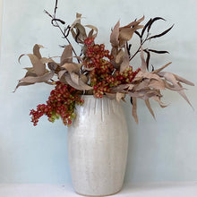 Load image into Gallery viewer, 03. White carved wide VASE - 23.5cm tall. SOLD
