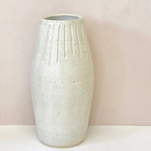 Load image into Gallery viewer, 03. White carved VASE - 24cm tall
